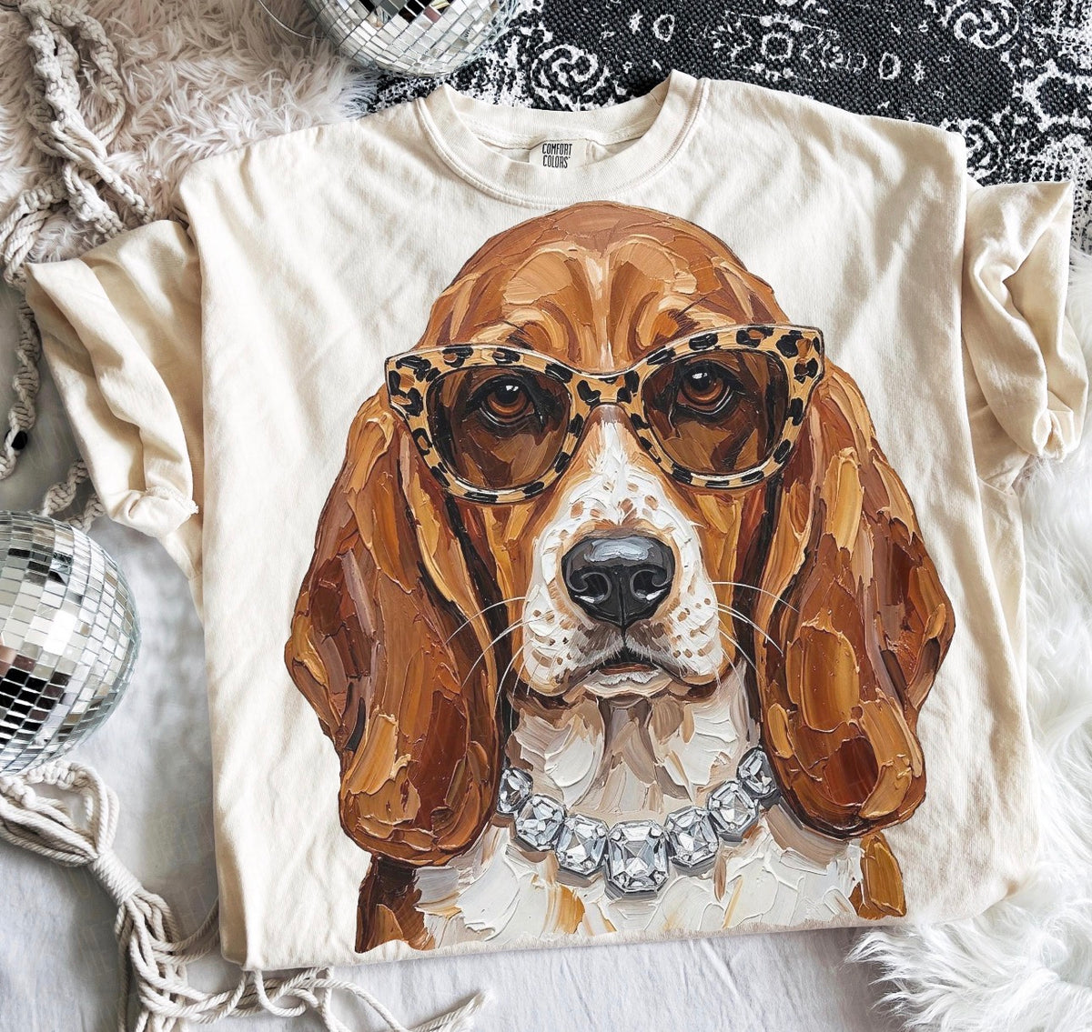 Custom animal bling tee