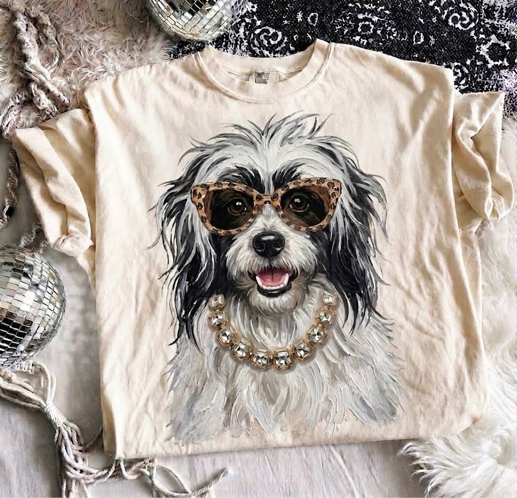 Custom animal bling tee
