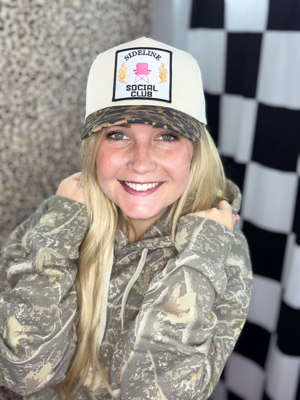 Sideline social club hat with patch
