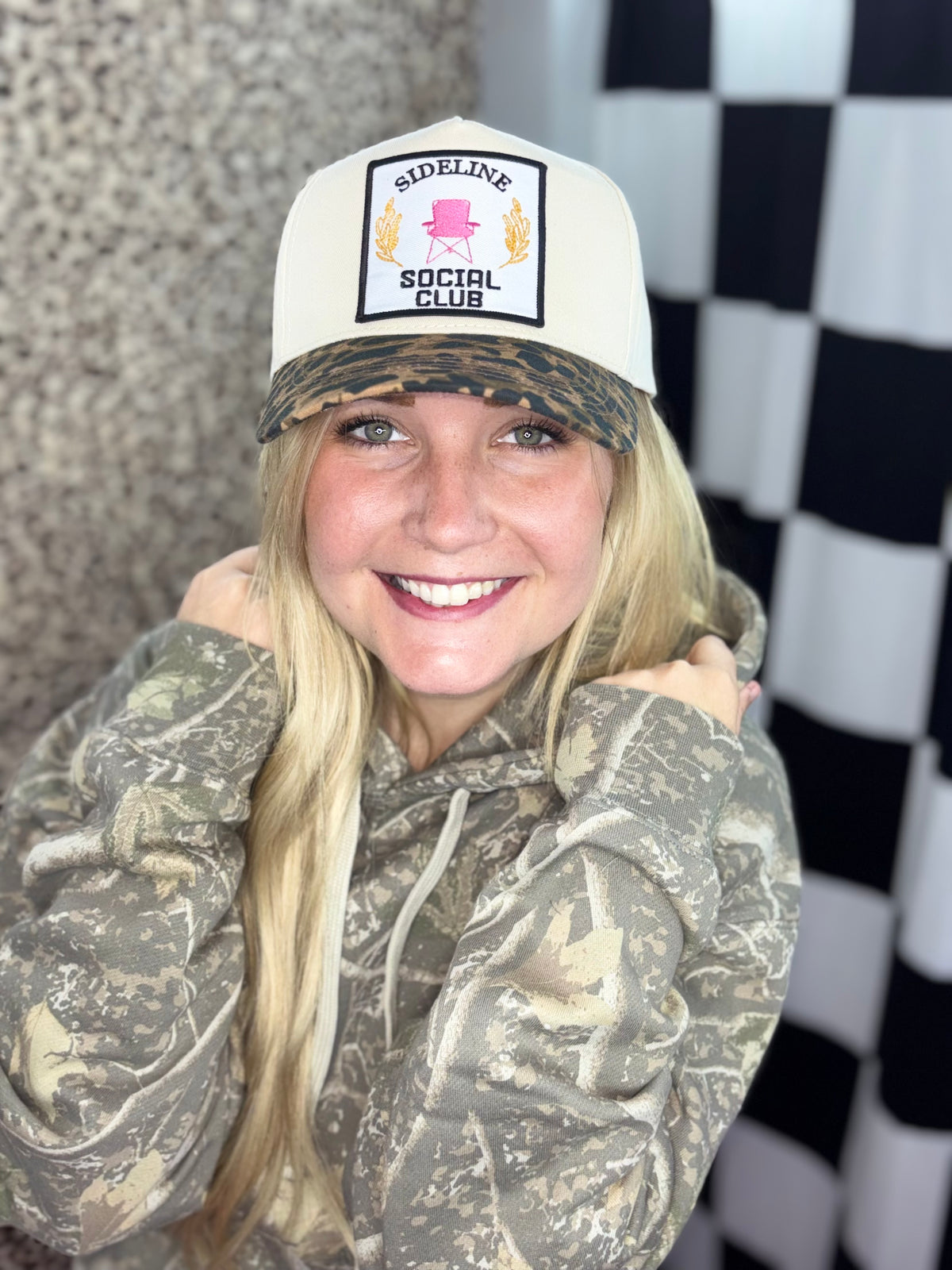 Sideline social club hat with patch