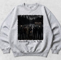 Mentally I’m here - horror graphic crewneck sweatshirt