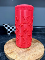 Red/Coral LV can koozie