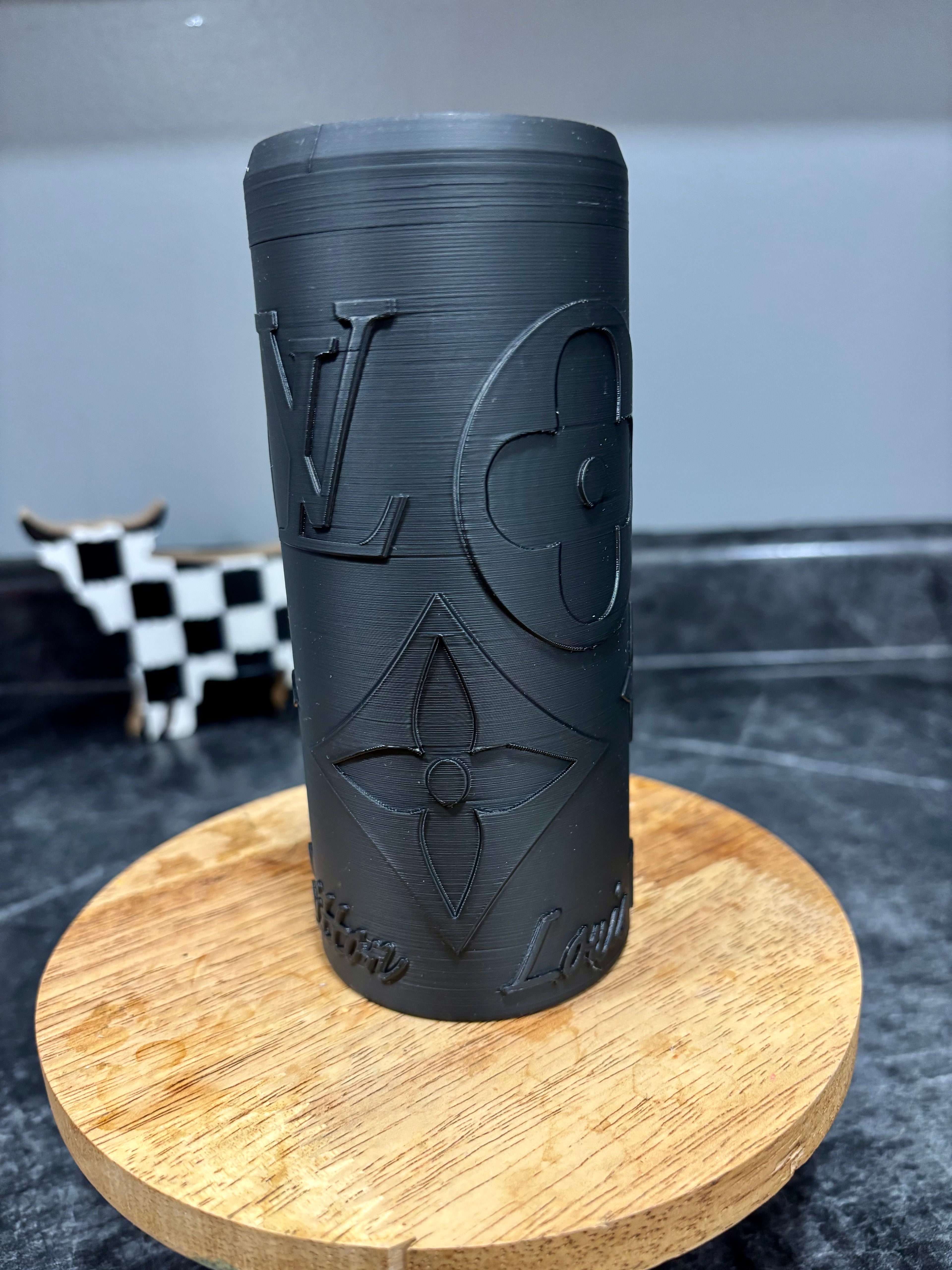 Black LV tumbler