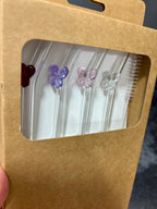 Glass bow straws