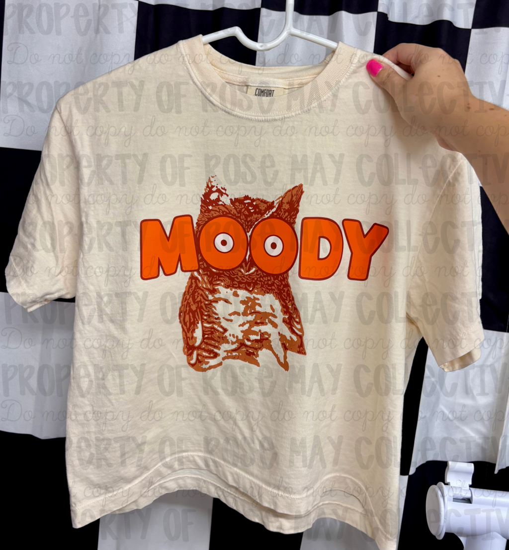 Moody cropped graphic tee