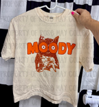 Moody cropped graphic tee