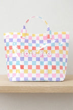 Preorder Large tote bag - Checkered/Polka dot (TAT 2-4 weeks!)