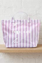Preorder Large Capacity Travel Casual Striped Tote Bag - TAT 2-4weeks