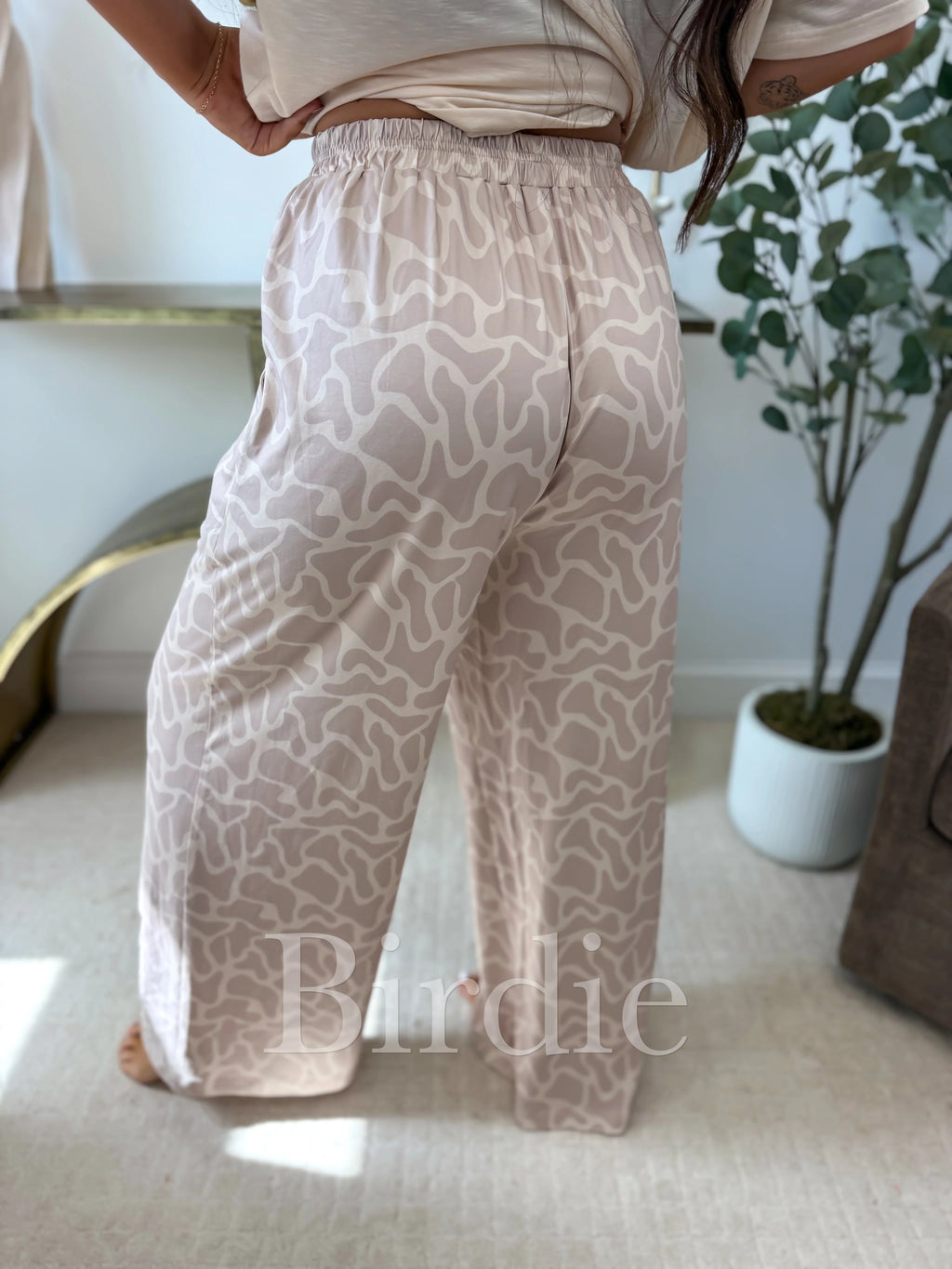 PREORDER Flowy Wide-Leg Pants in Bare Marsh Camo