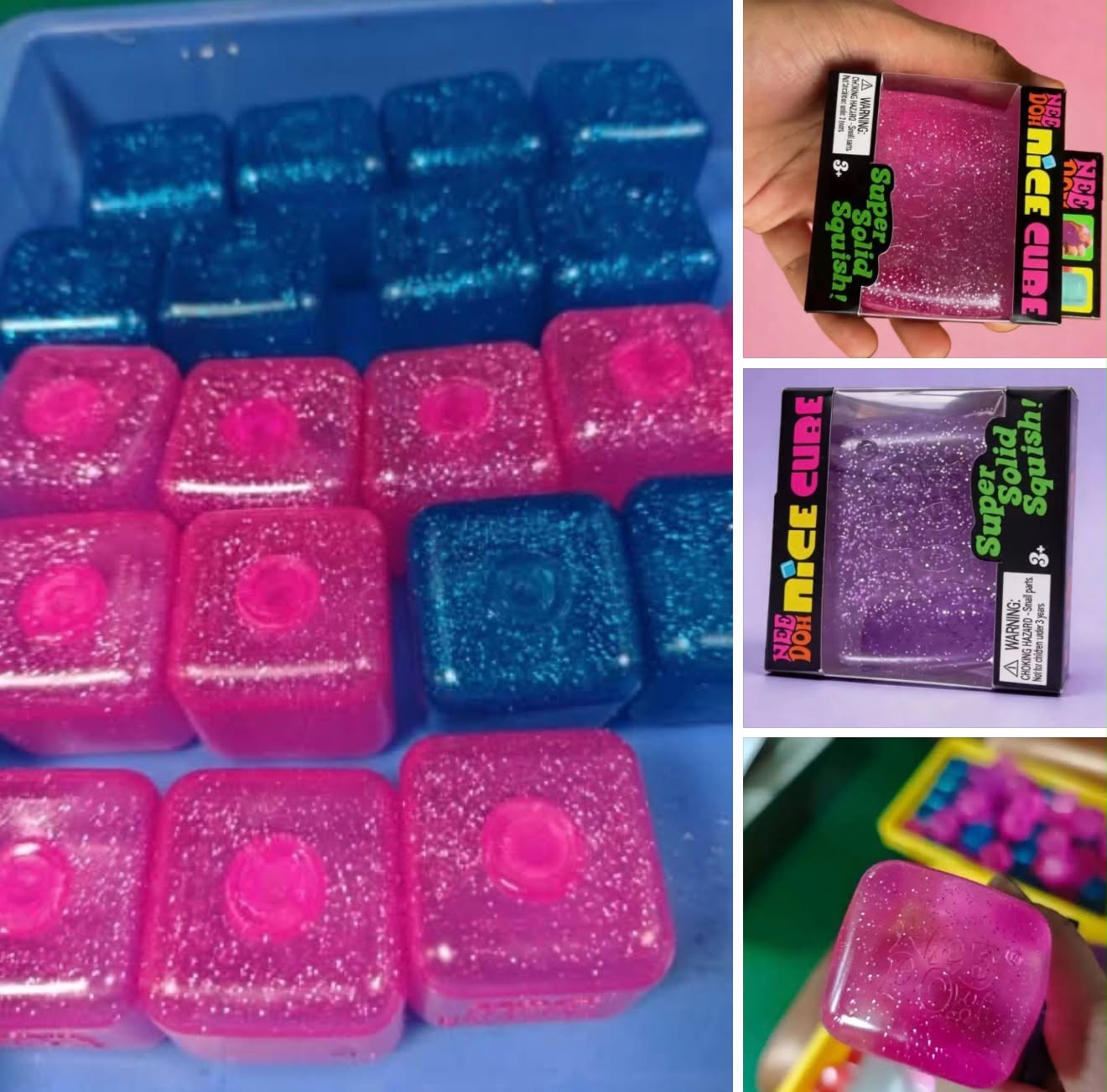 Glitter Cube Squish