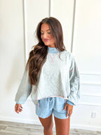 Spun Sugar Rib Mock Neck Set (SOLD AS SET)