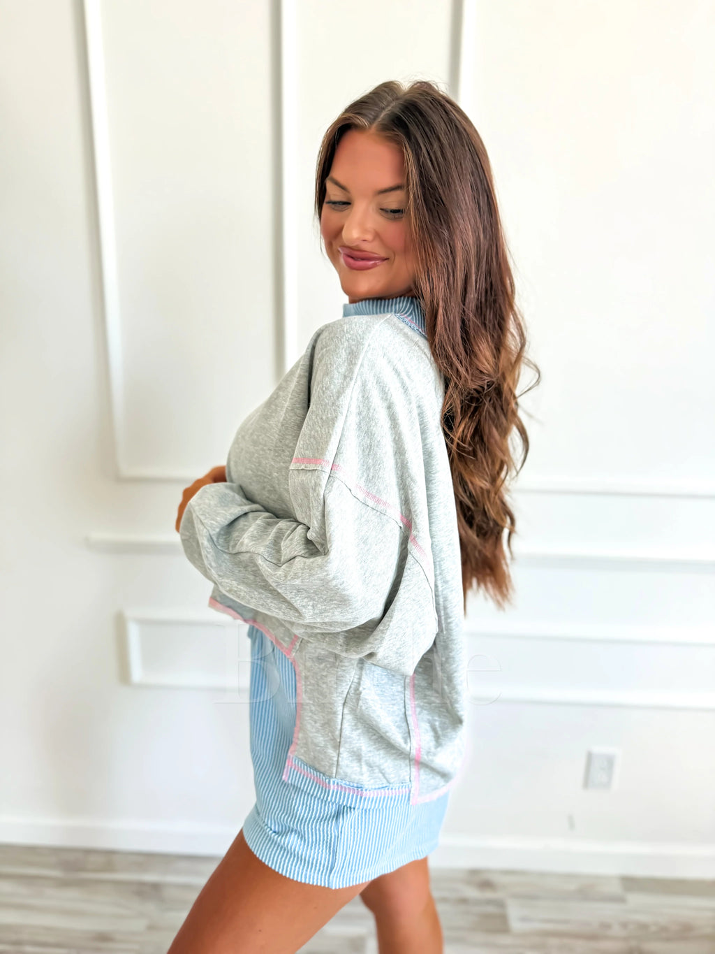 Spun Sugar Rib Mock Neck Set (SOLD AS SET)