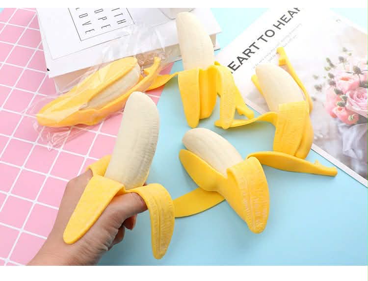Peel the stress banana squish