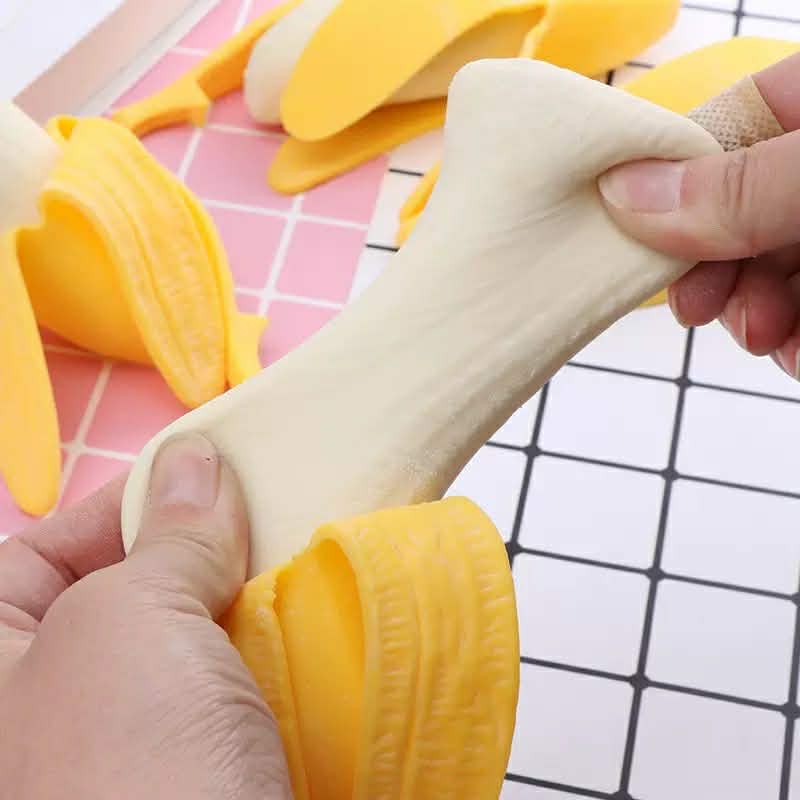 Peel the stress banana squish
