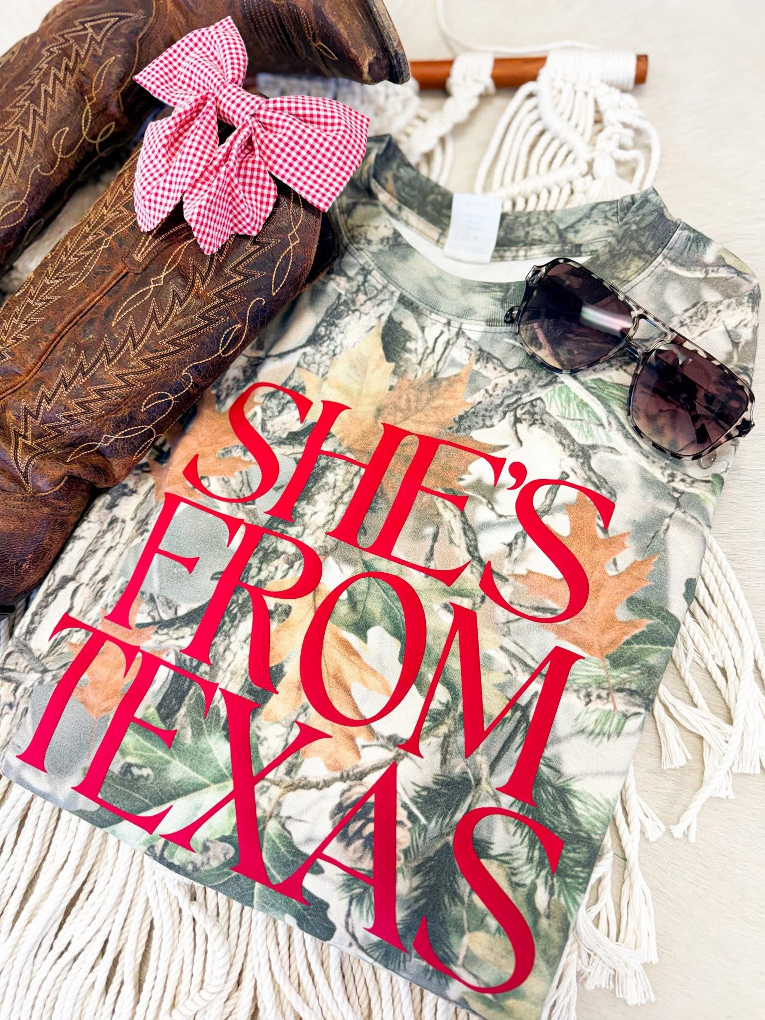 She’s from Texas graphic tee