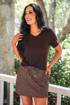 PREORDER- Coco Leopard Skort