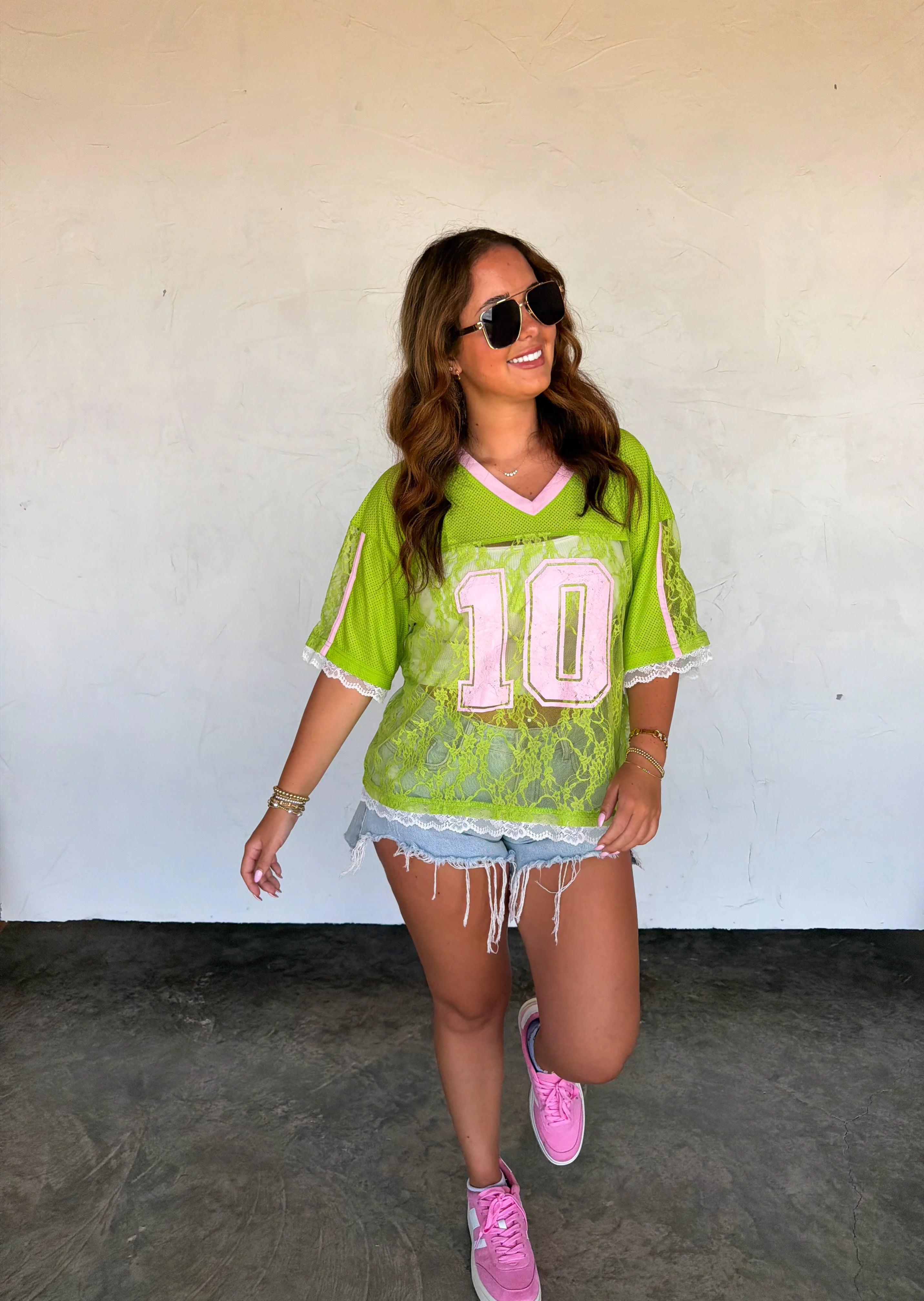 PREORDER- BLEACHER BABE LACE JERSEY