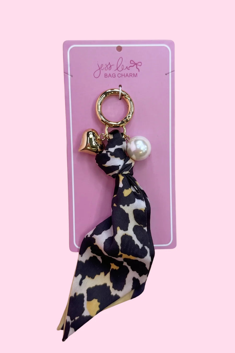Wild Heart Scarf Bag Charm