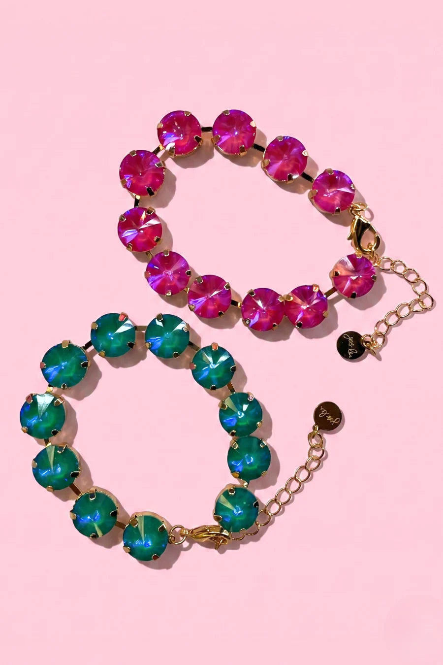 Blue Lagoon Round Crystal Bracelet