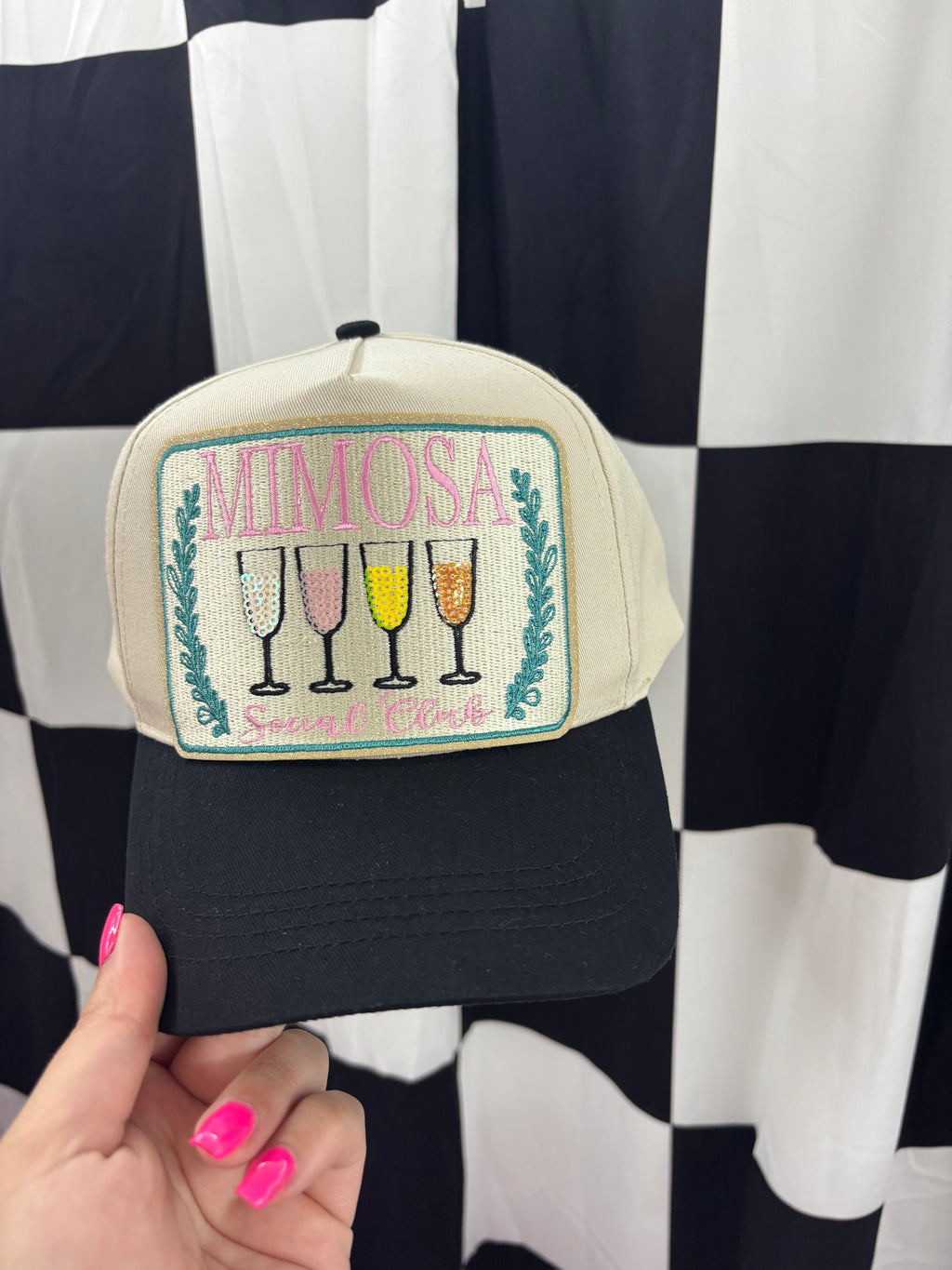 Mimosa flight trucker hat