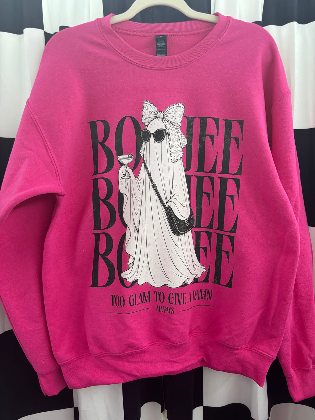 Boujee ghost graphic crewneck sweatshirt