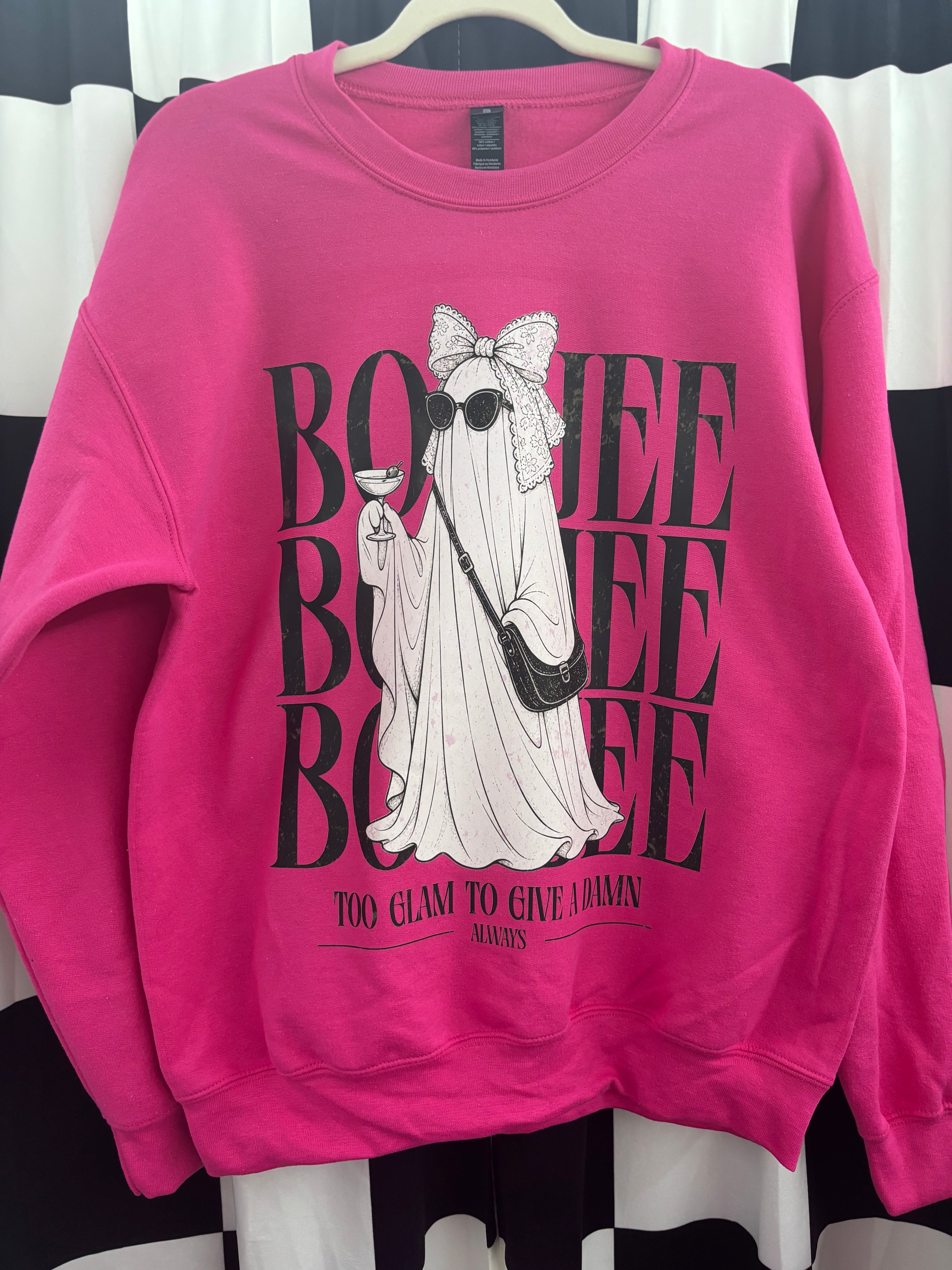 Boujee ghost graphic crewneck sweatshirt