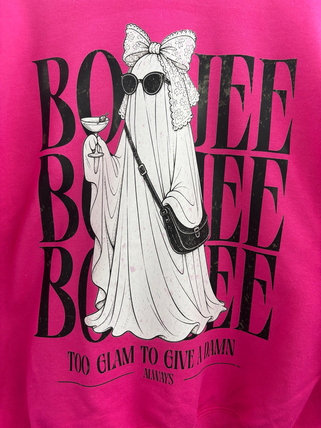 Boujee ghost graphic crewneck sweatshirt