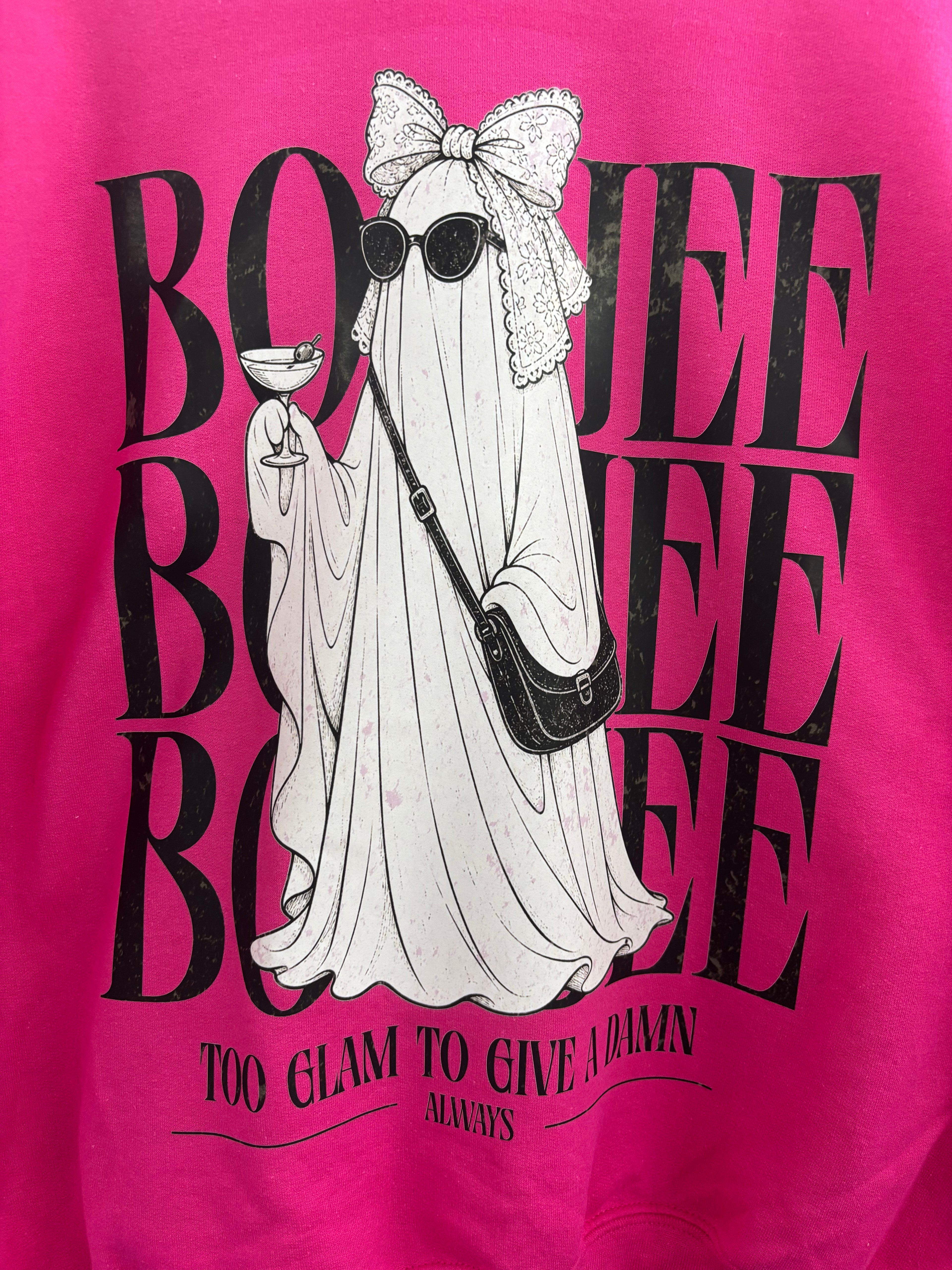 Boujee ghost graphic crewneck sweatshirt