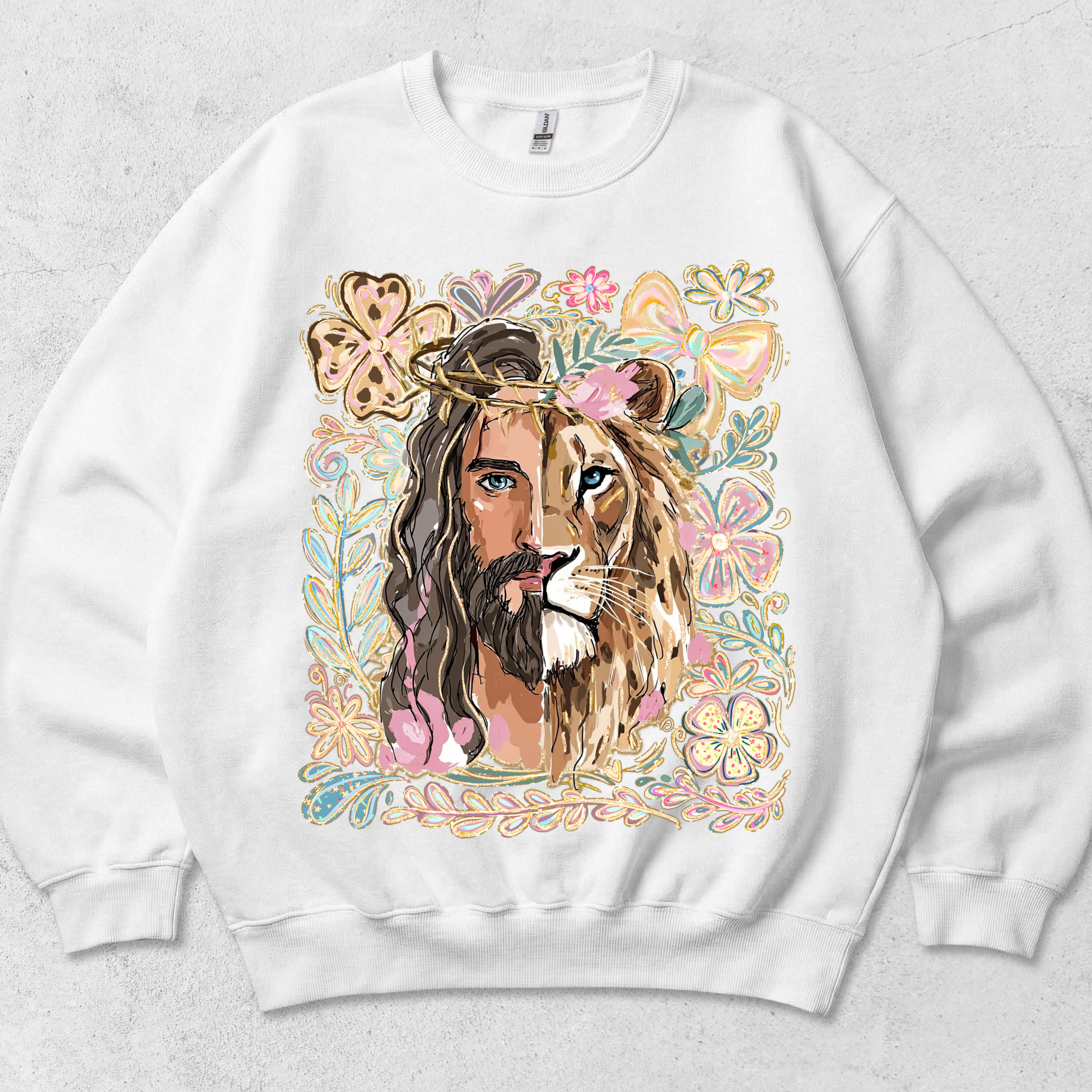 Lion of Judah graphic crewneck sweatshirt