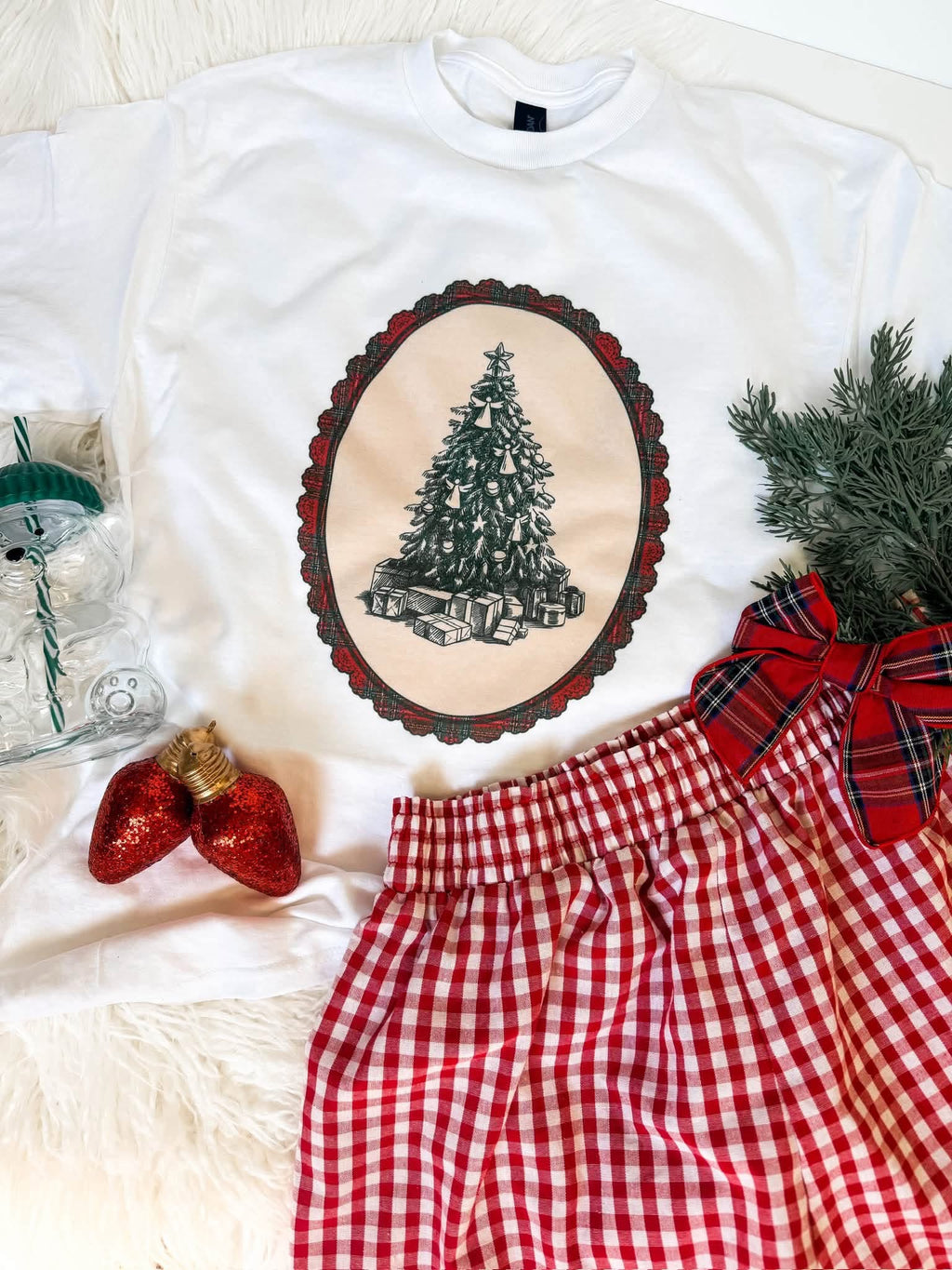 Santa tini & vintage Christmas tees