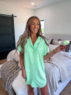 PREORDER Tee Sleep Dress in Mint Mojito SS