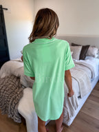 PREORDER Tee Sleep Dress in Mint Mojito SS
