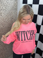 Witchy, obviously graphic crewneck sweatshirt