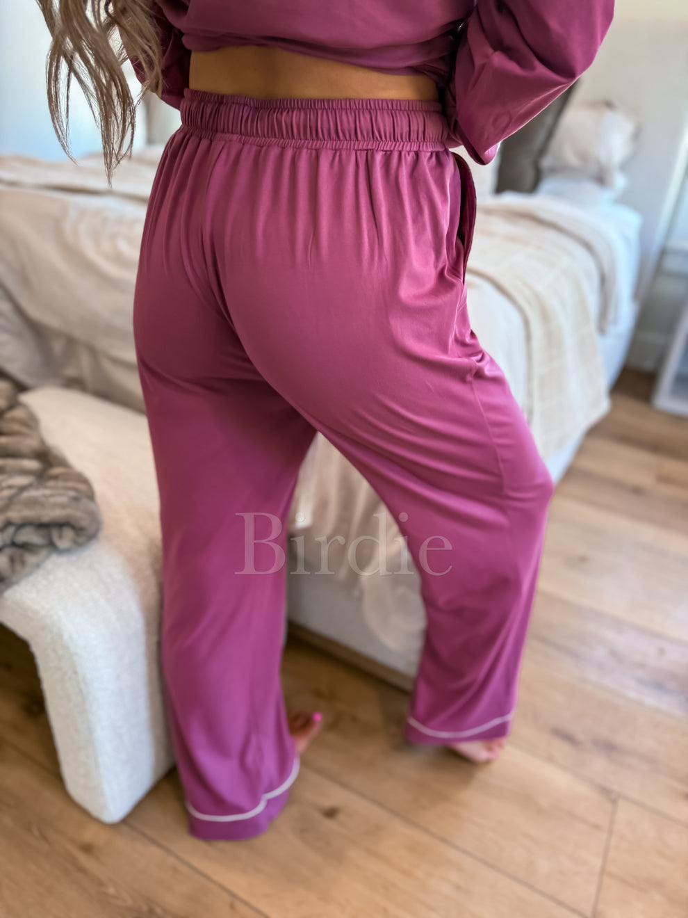PREORDER Bedtime Bliss Two Piece Set in Berry Cream Dream (sold as set) SS