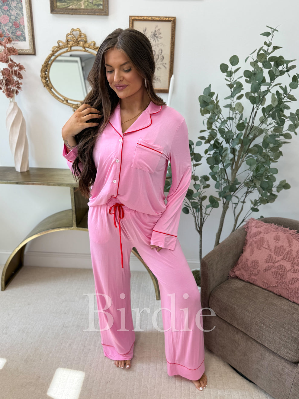 LUXE Whisper Dream PJ Set in Pink Rose (Sold as Set) SS