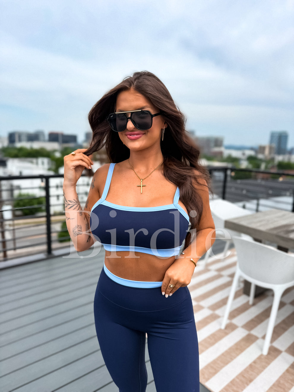 Preorder PowerSplit Bra in Blueberry Breeze