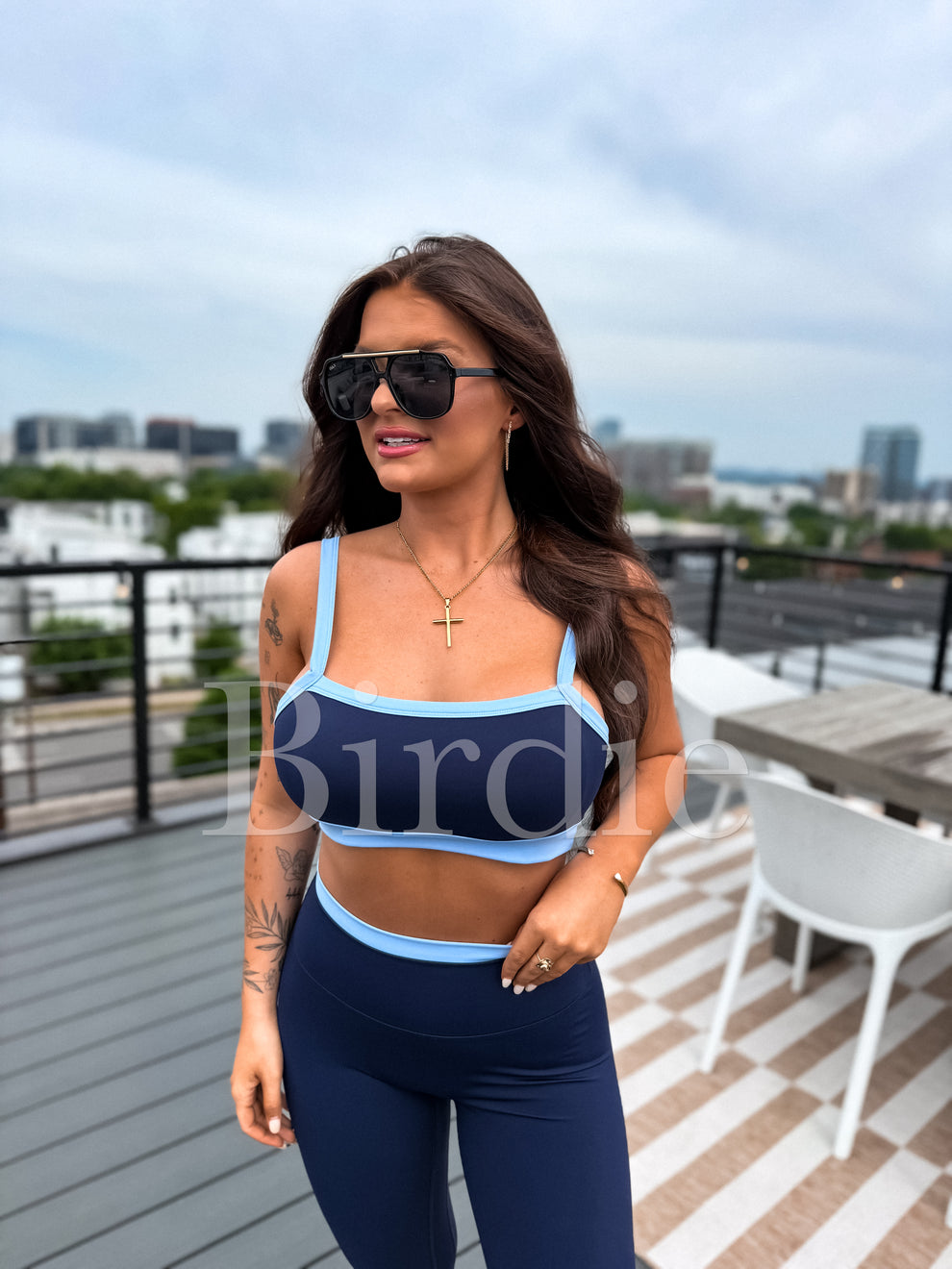 Preorder PowerSplit Bra in Blueberry Breeze