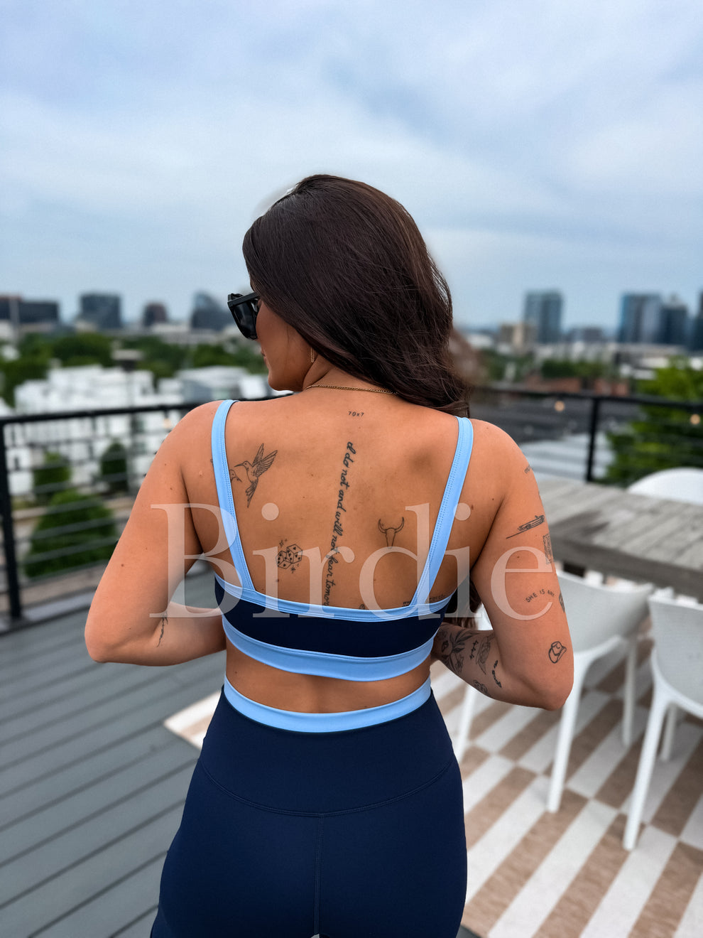 Preorder PowerSplit Bra in Blueberry Breeze