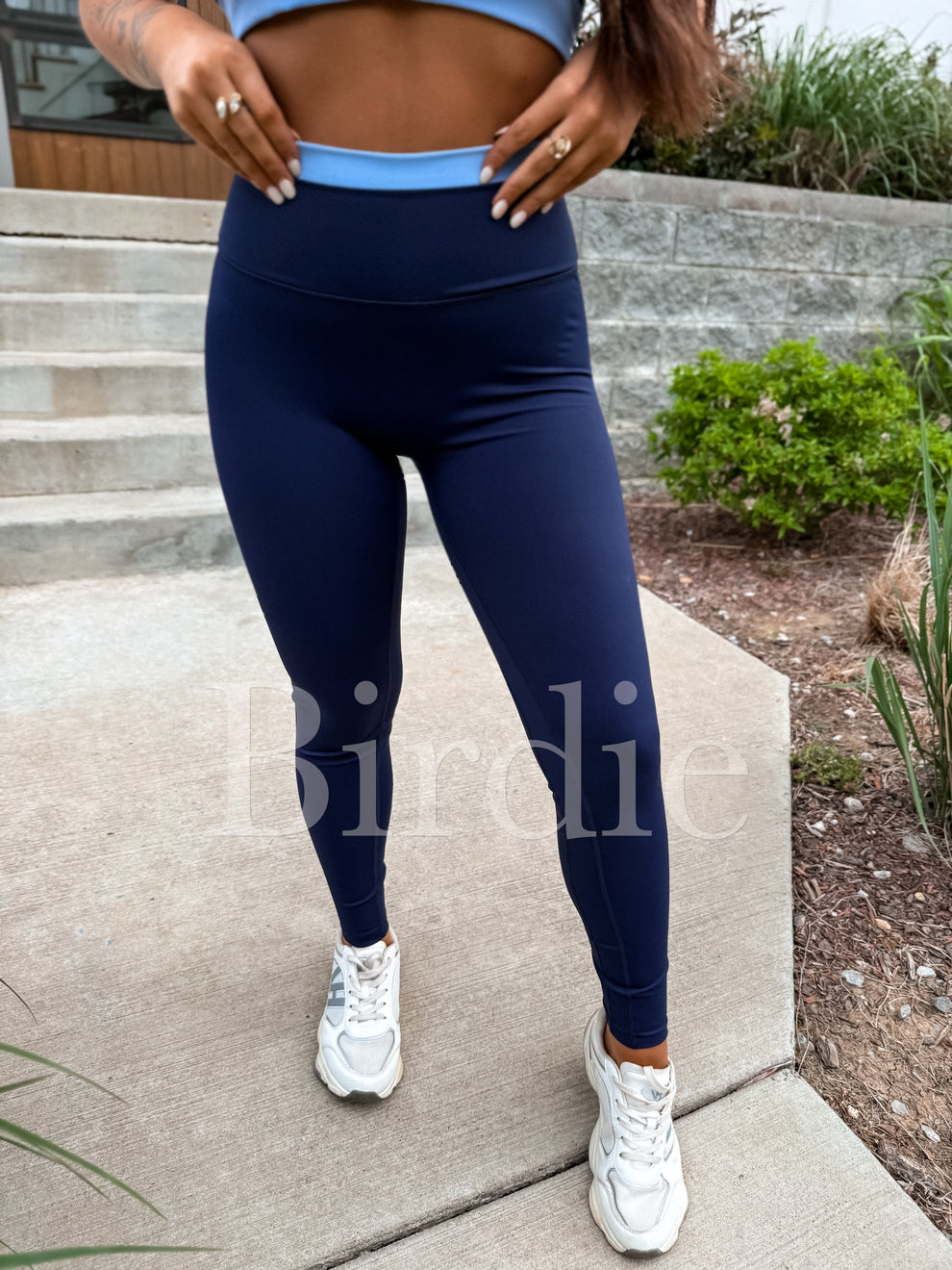 PREORDER PowerSplit Leggings in Blueberry Breeze