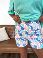 Spring Duck Camo Crossover Biker Shorts