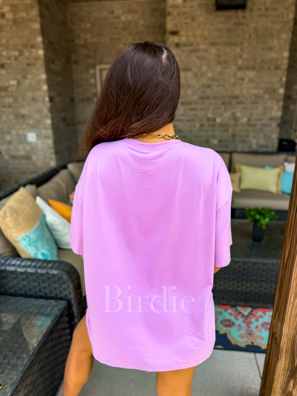 PREORDER Tee Boxer Short Set in Orchid Bloom (Sold as Set)
