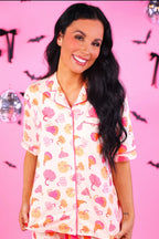 Blushing Pumpkins Ruffle Pajama Set