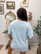 Homebody Club Graphic Tee on Chambray