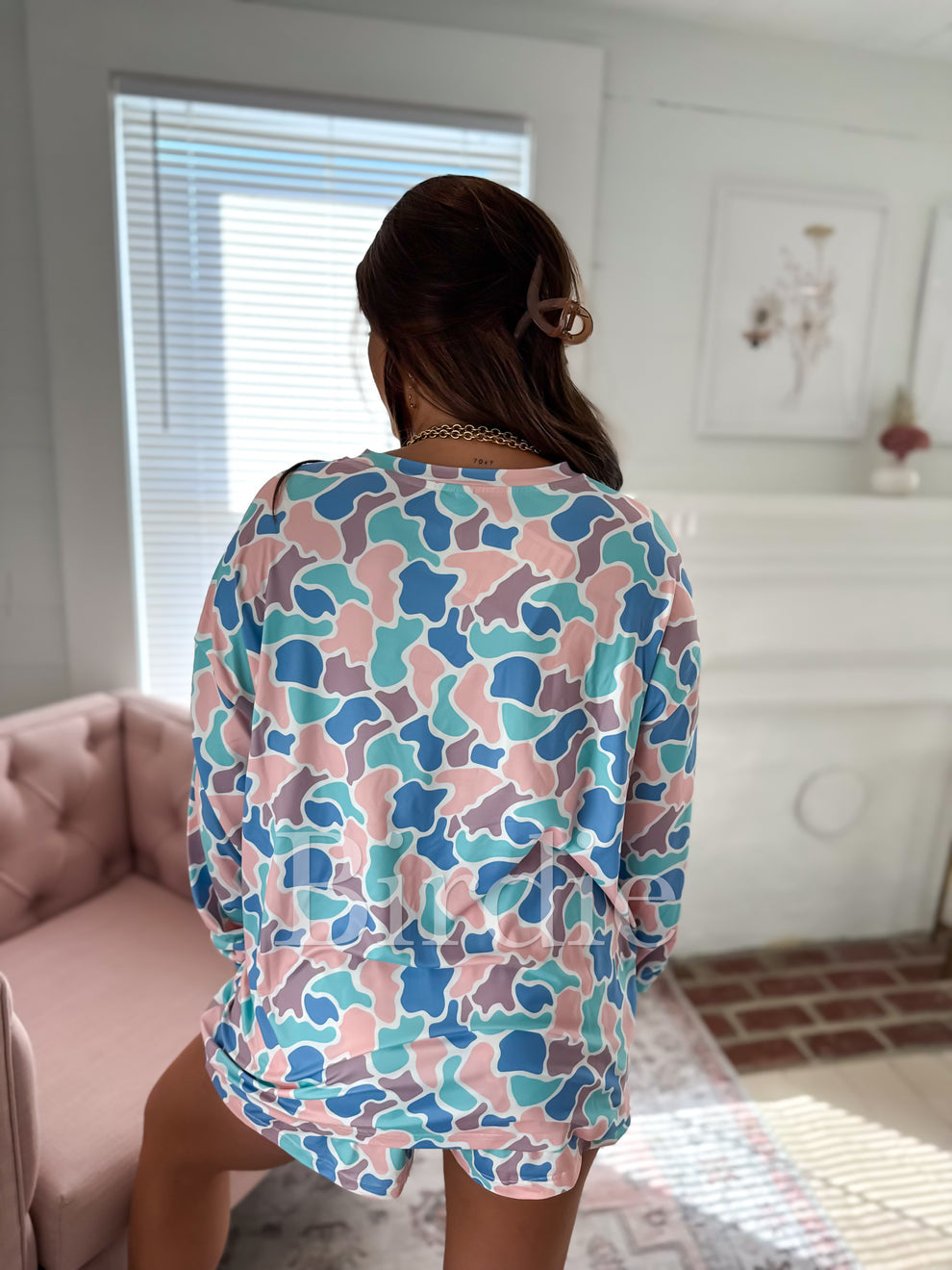 Spring Duck Camo Two Piece Long Sleeve Boxer Set (SOLD AS SET)