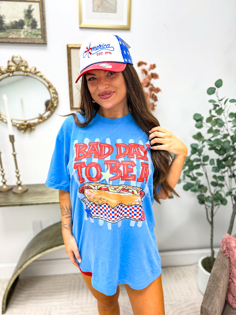 Bad Day to be Hotdog Graphic Tee on Royal Caribbean