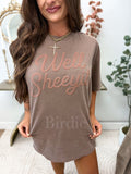 Well Sheeyit Vinyl Graphic Tee on Espresso