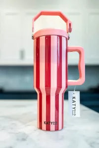 Pink and Wine 38 Oz Cabana Jug Tumbler