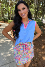 Preorder Everyday Polo Tank- Falling for Florals