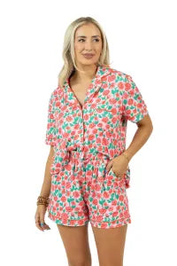 Whimsical Roses Two-Piece Pajamas