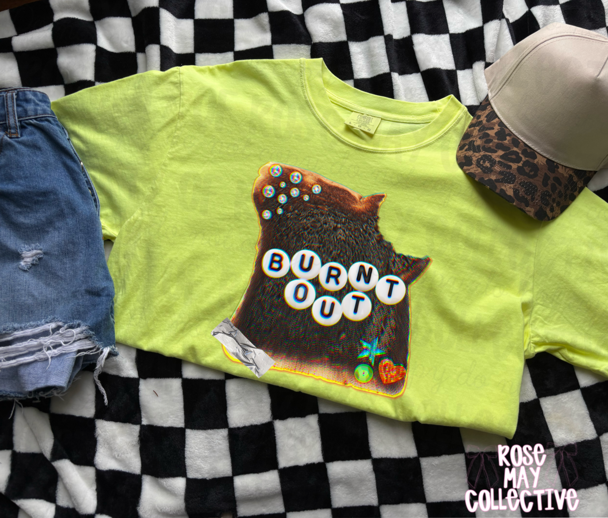 Burnt out graphic tee